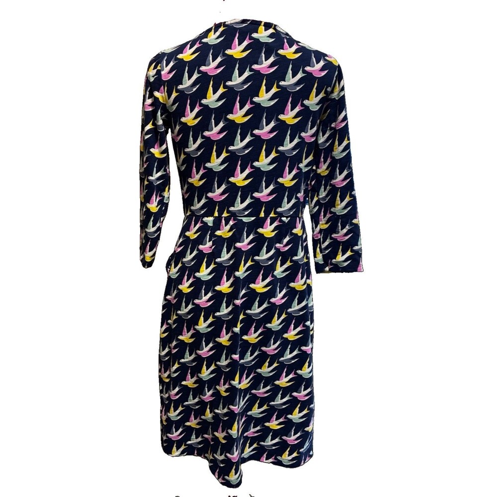 Boden Women’s Blue Bird Dress Size 6 - Picture 4 of 8